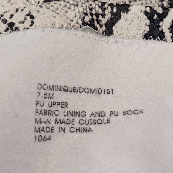 STEVE MADDEN Dominique Thigh High Faux Snakeskin Stiletto Heel Boots Size 7.5 - Picture 8 of 9